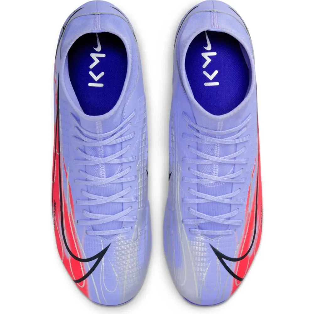 Nike Superfly 8 Academy KM FG-MG - Light Thistle-Bright Crimson - Image 4