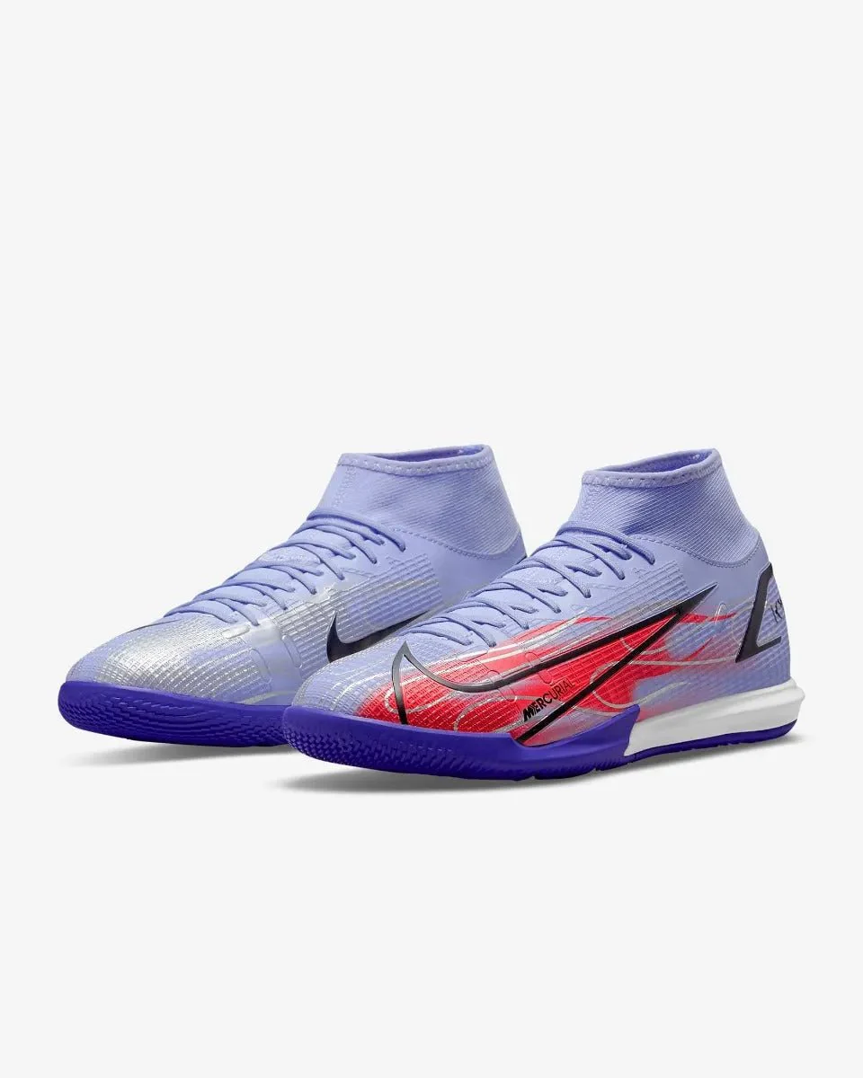 Nike Superfly 8 Academy KM IC - Light Thistle-Bright Crimson - Image 3