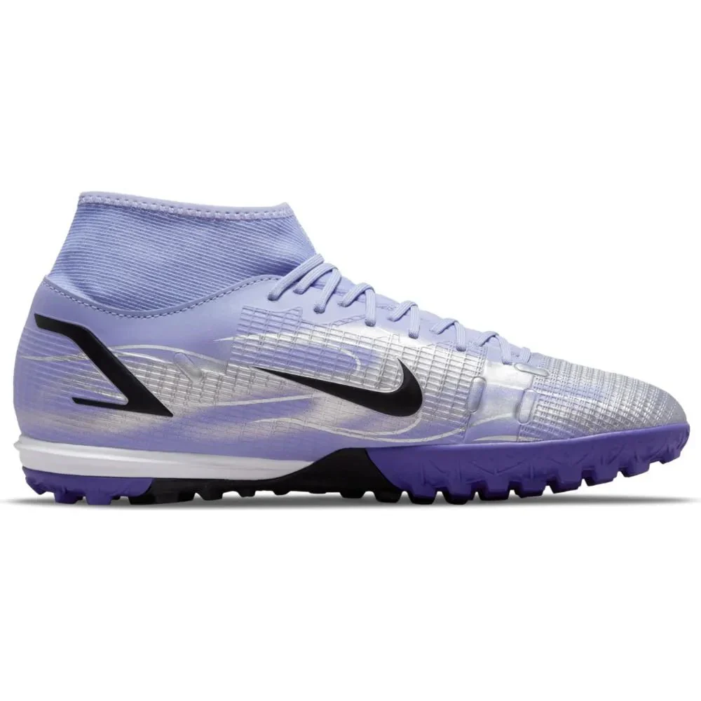 Nike Superfly 8 Academy KM TF - Light Thistle-Bright Crimson - Image 2