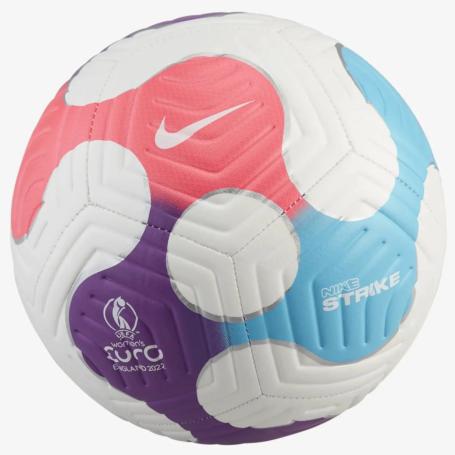 Nike UEFA Women's Euro 2022 Strike Ball - White-Pink-Blue