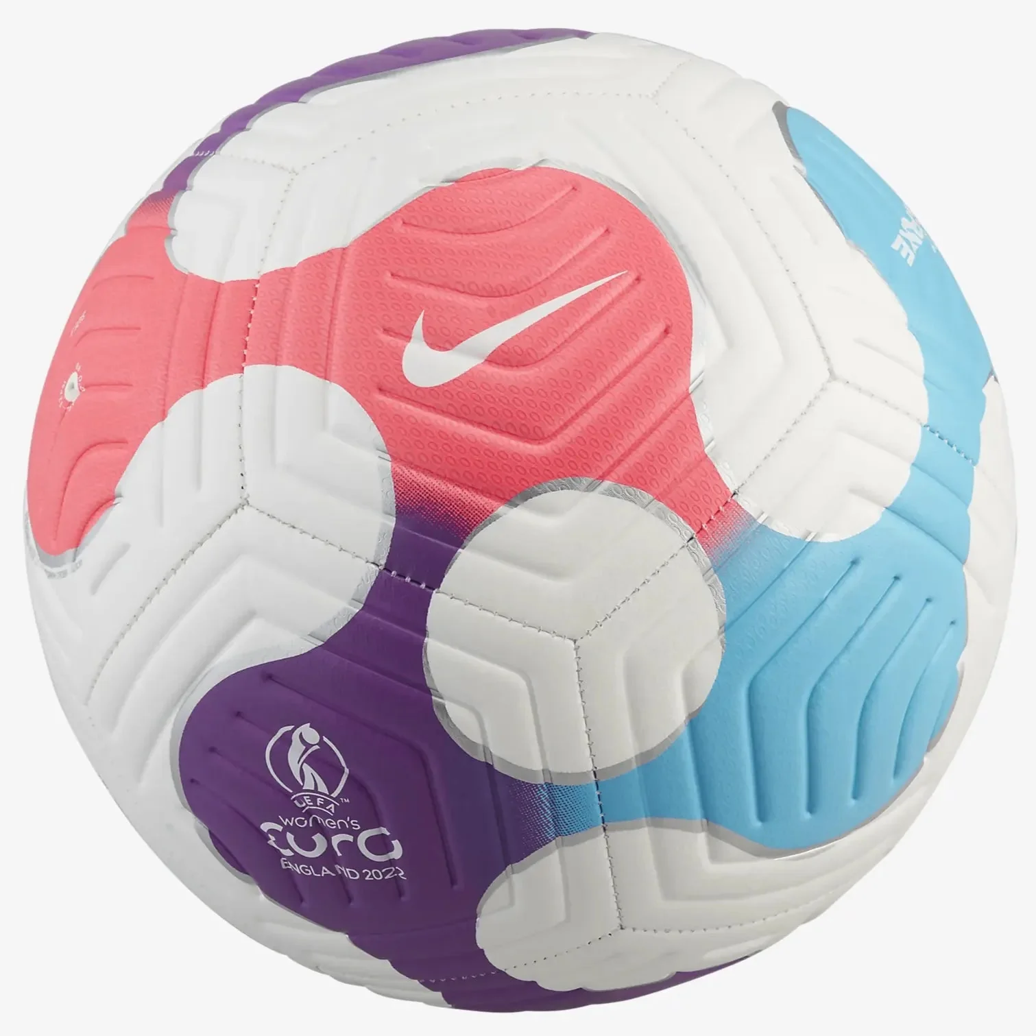 Nike UEFA Women's Euro 2022 Strike Ball - White-Pink-Blue - Image 2