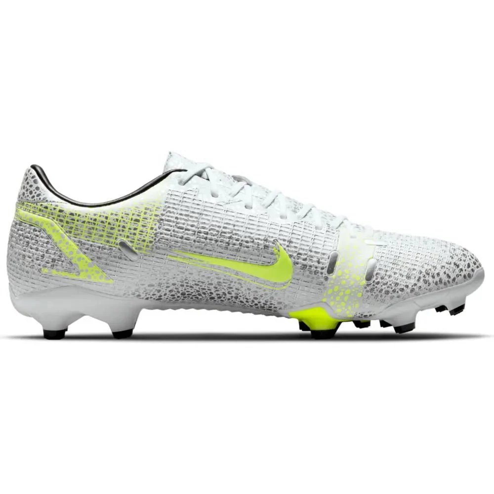 Nike Vapor 14 Academy FG-MG - White-Grey-Volt - Image 2