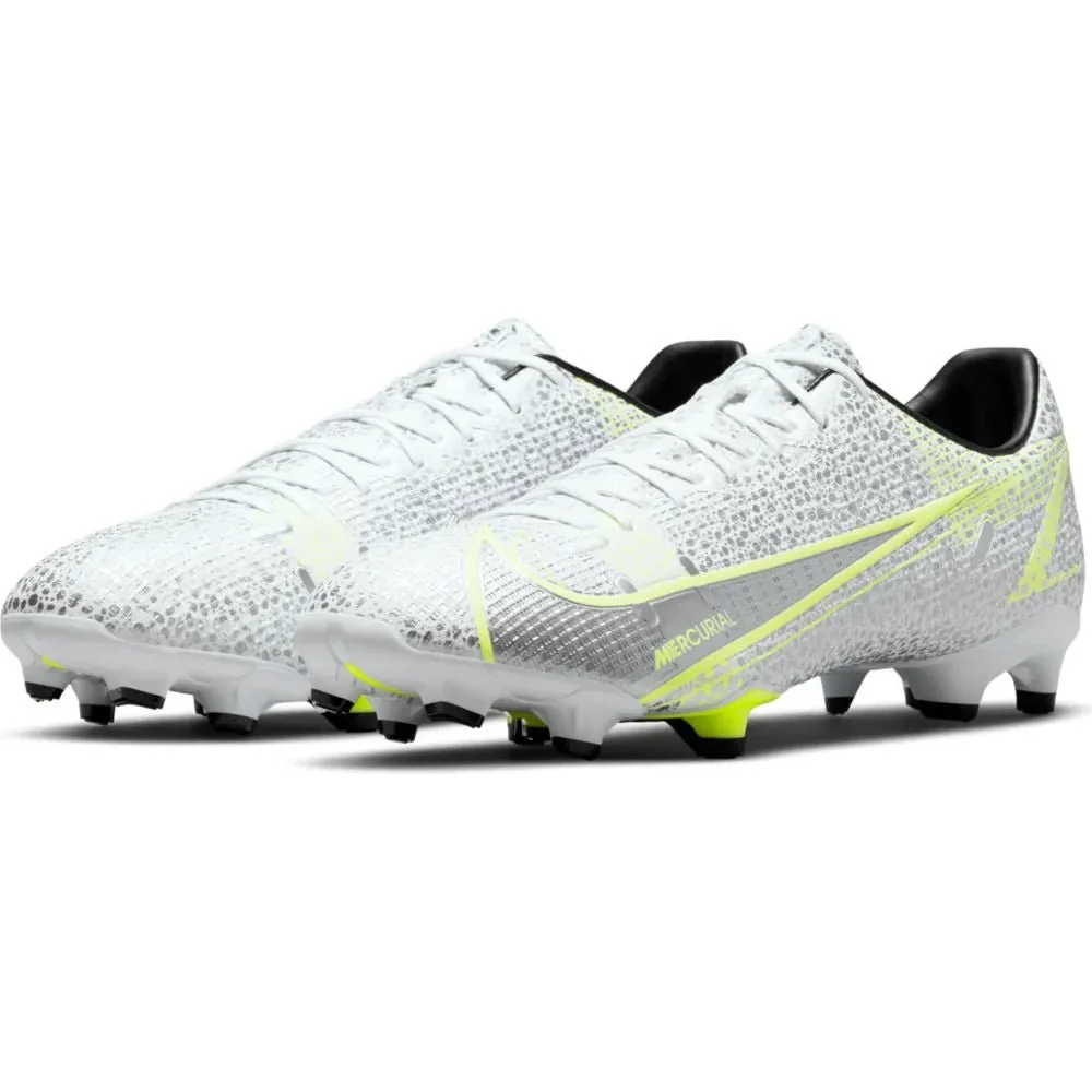 Nike Vapor 14 Academy FG-MG - White-Grey-Volt - Image 3