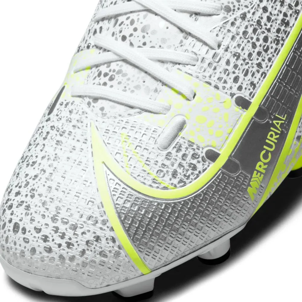 Nike Vapor 14 Academy FG-MG - White-Grey-Volt - Image 7