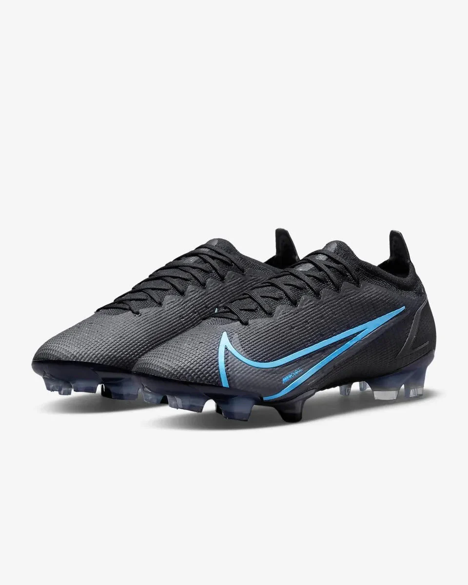Nike Vapor 14 Elite FG - Black-Blue - Image 3