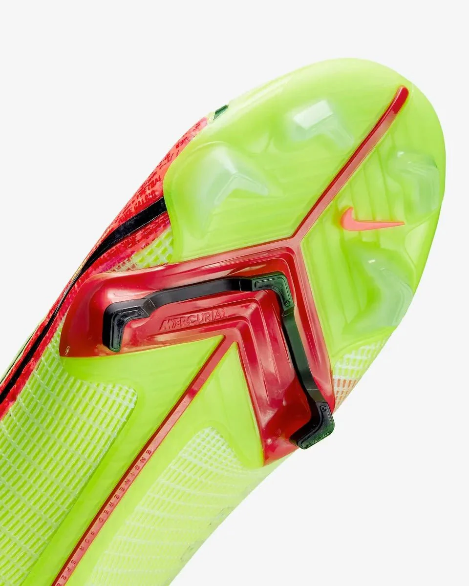 Nike Vapor 14 Elite FG - Volt-Bright Crimson - Image 7