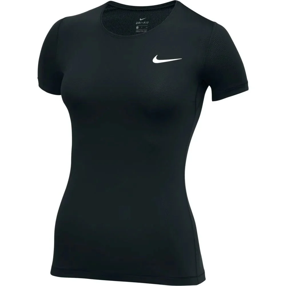 Nike Women's Mesh Short-Sleeve Pro Top - Image 2