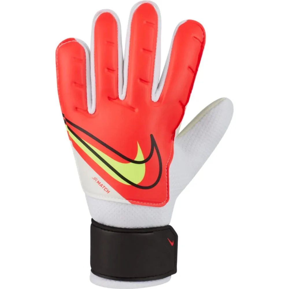 Nike Youth Match Goalkeeper Gloves - Bright Crimson-Volt