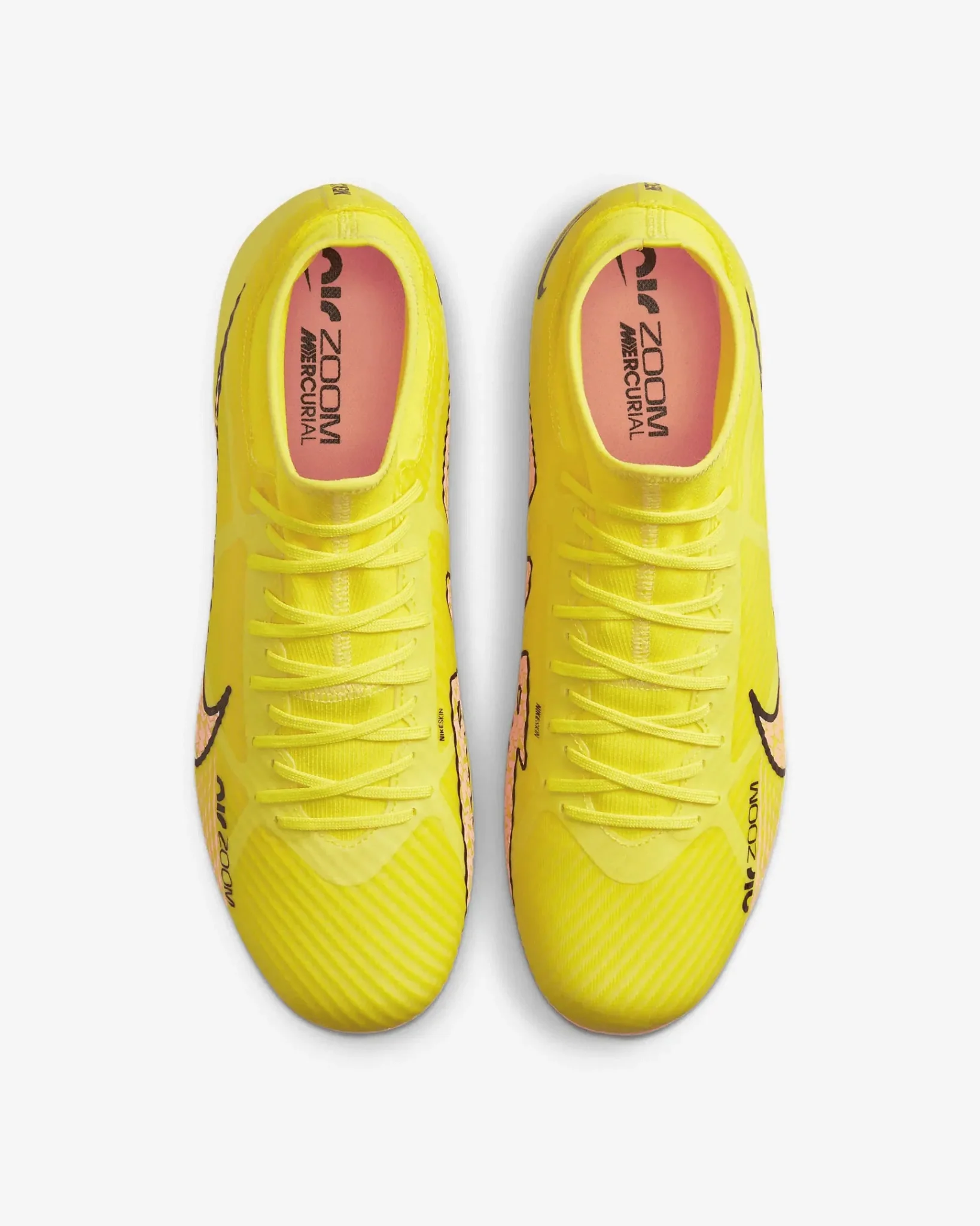 Nike Zoom Superfly 9 Academy FG-MG - Yellow Strike-Sunset Glow - Image 4