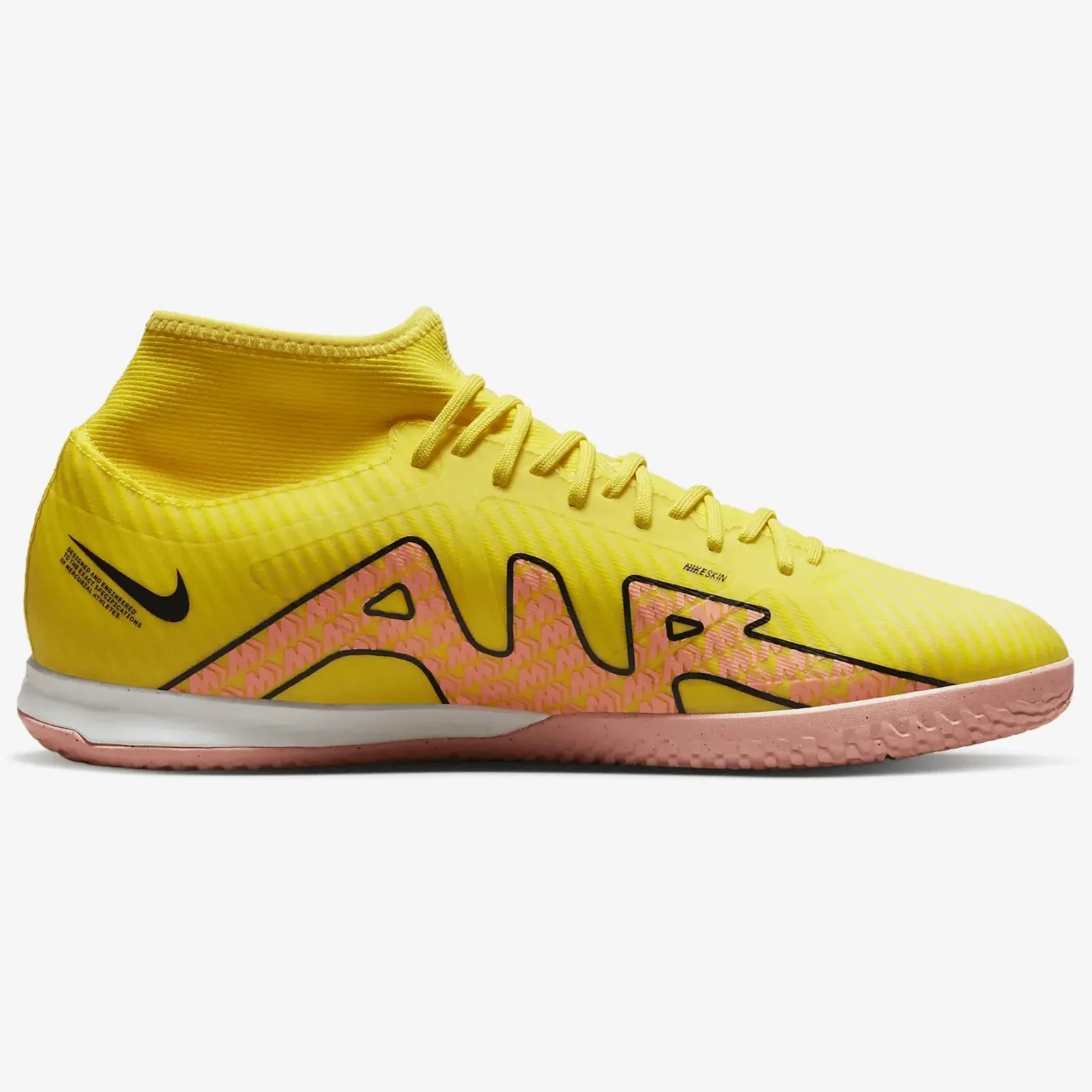 Nike Zoom Superfly 9 Academy Indoor Yellow-Sunset Glow - Image 2