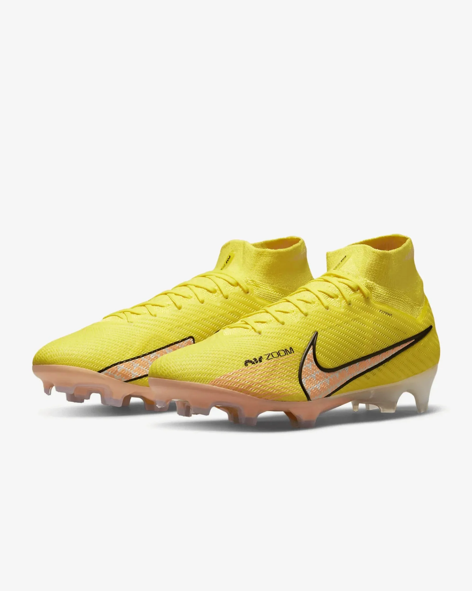 Nike Zoom Superfly 9 Elite FG - Yellow Strike-Sunset Glow - Image 3