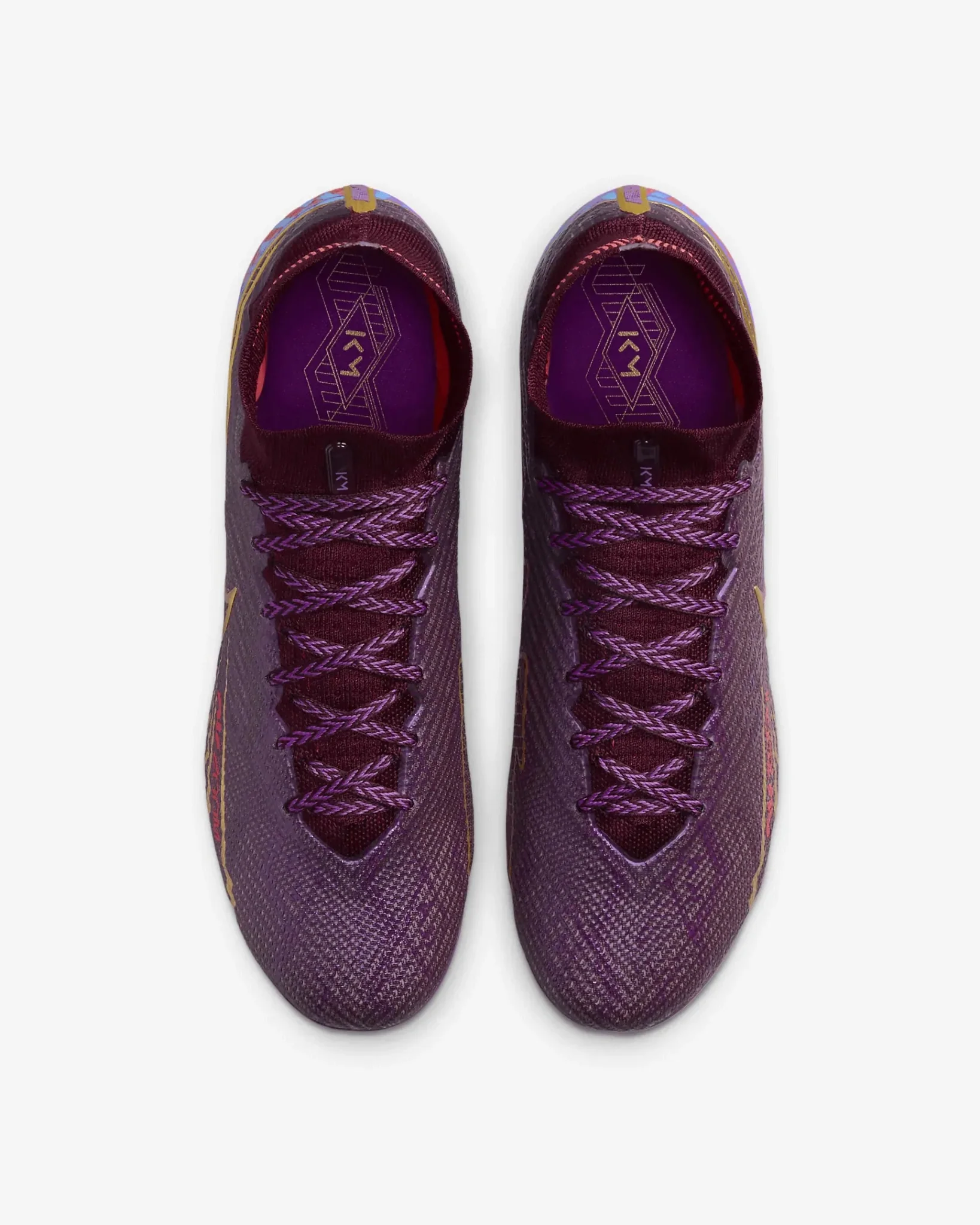 Nike Zoom Superfly 9 Elite KM FG - Dark Beetroot-Gold - Image 4