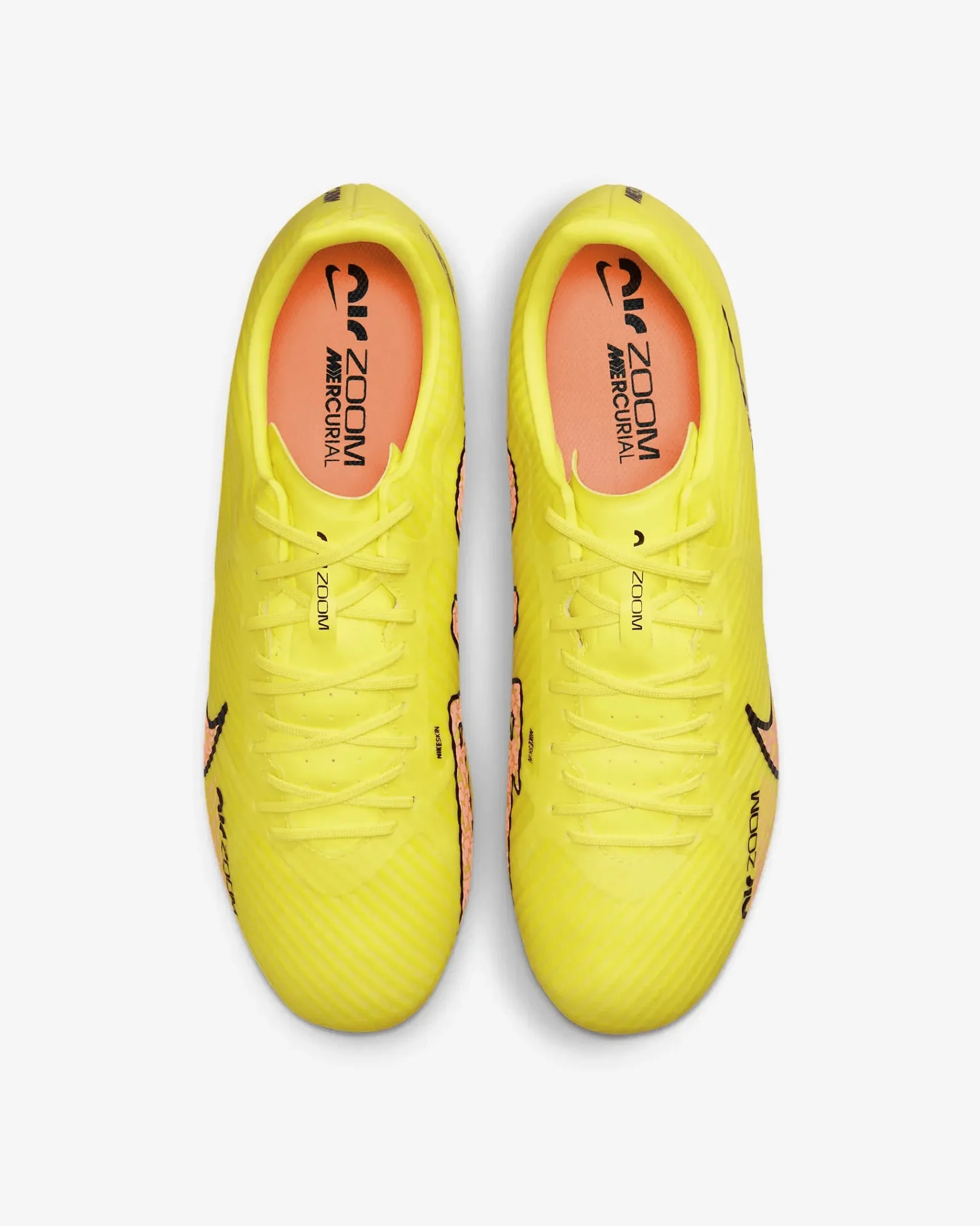 Nike Zoom Vapor 15 Academy FG/MG - Yellow Strike-Sunset Glow - Image 4
