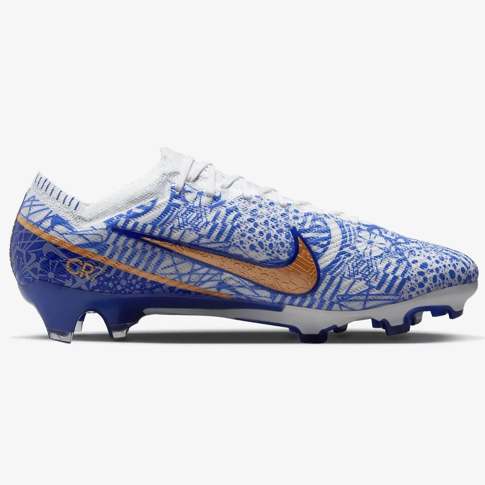 Nike Zoom Vapor 15 Elite CR7 FG - White-Metallic Copper - Image 2