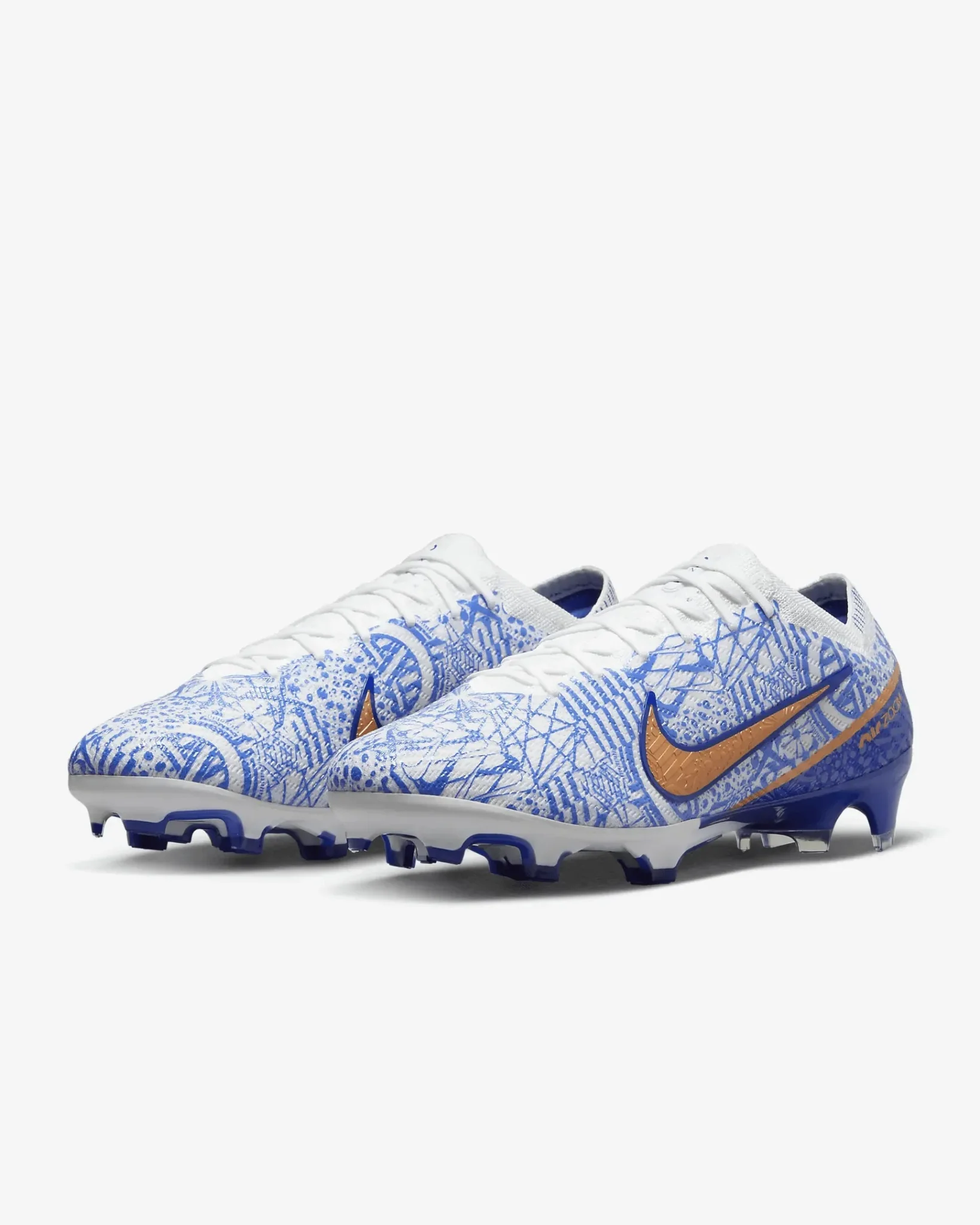 Nike Zoom Vapor 15 Elite CR7 FG - White-Metallic Copper - Image 3