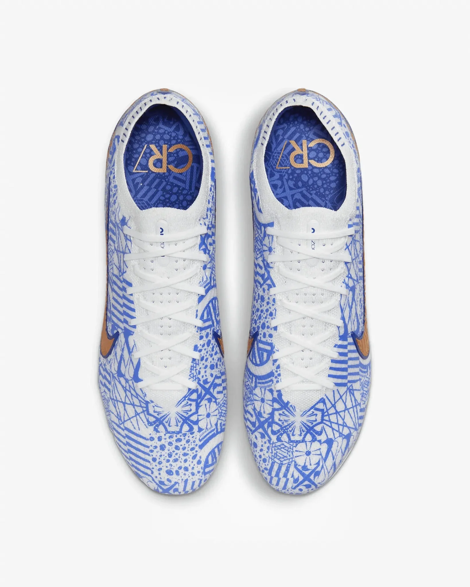 Nike Zoom Vapor 15 Elite CR7 FG - White-Metallic Copper - Image 4