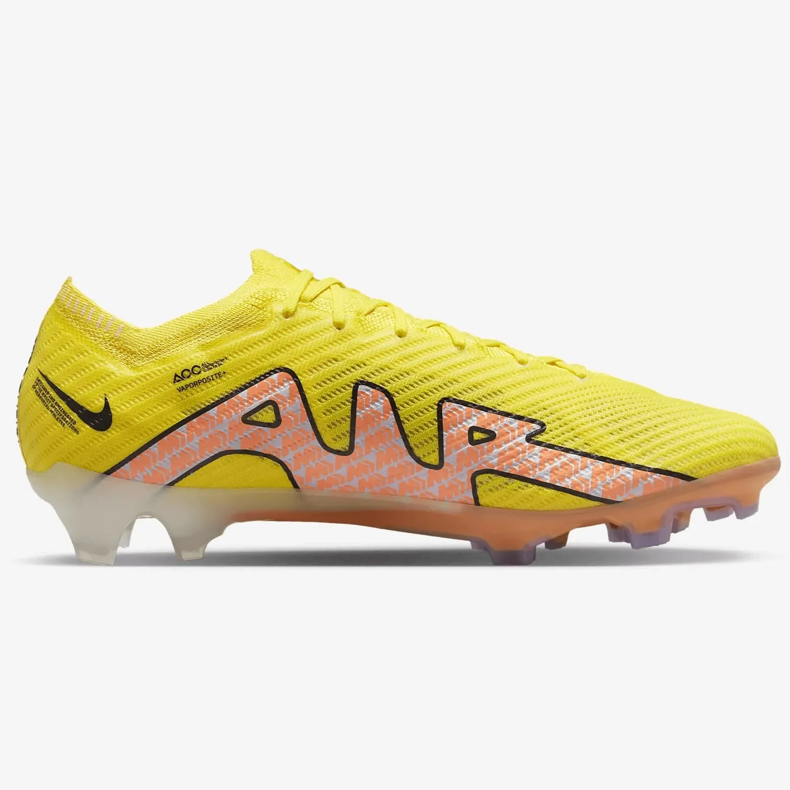 Nike Zoom Vapor 15 Elite FG - Yellow Strike-Sunset Glow - Image 2