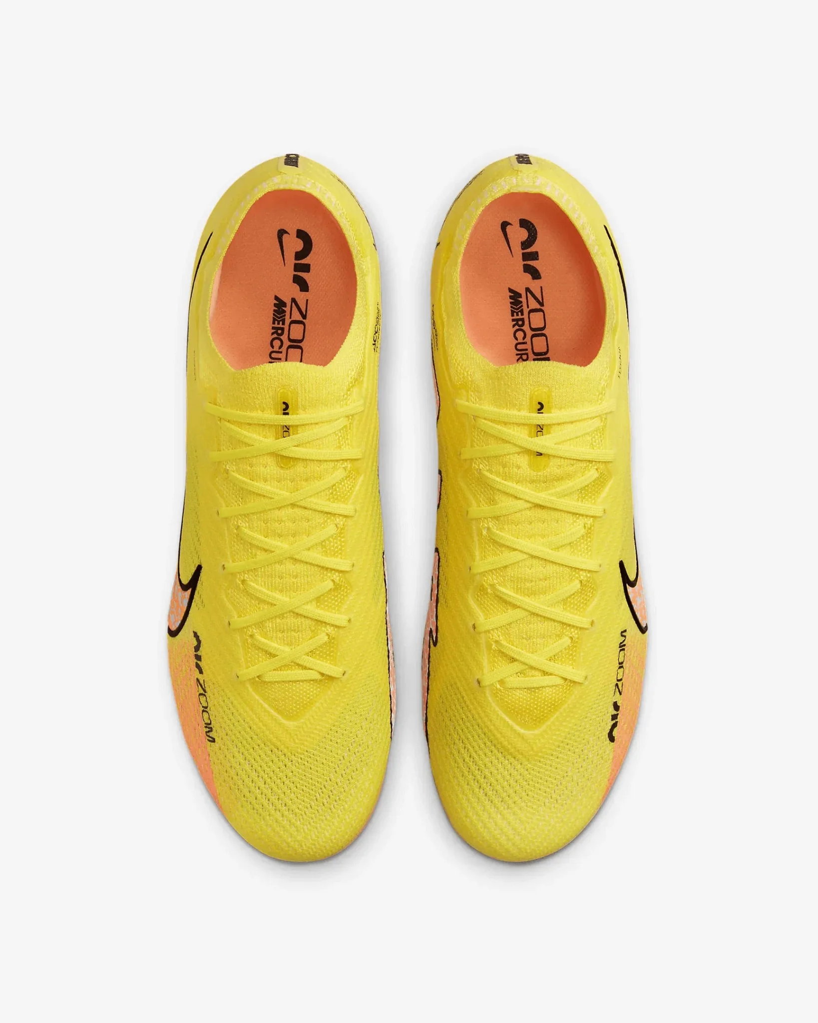Nike Zoom Vapor 15 Elite FG - Yellow Strike-Sunset Glow - Image 4