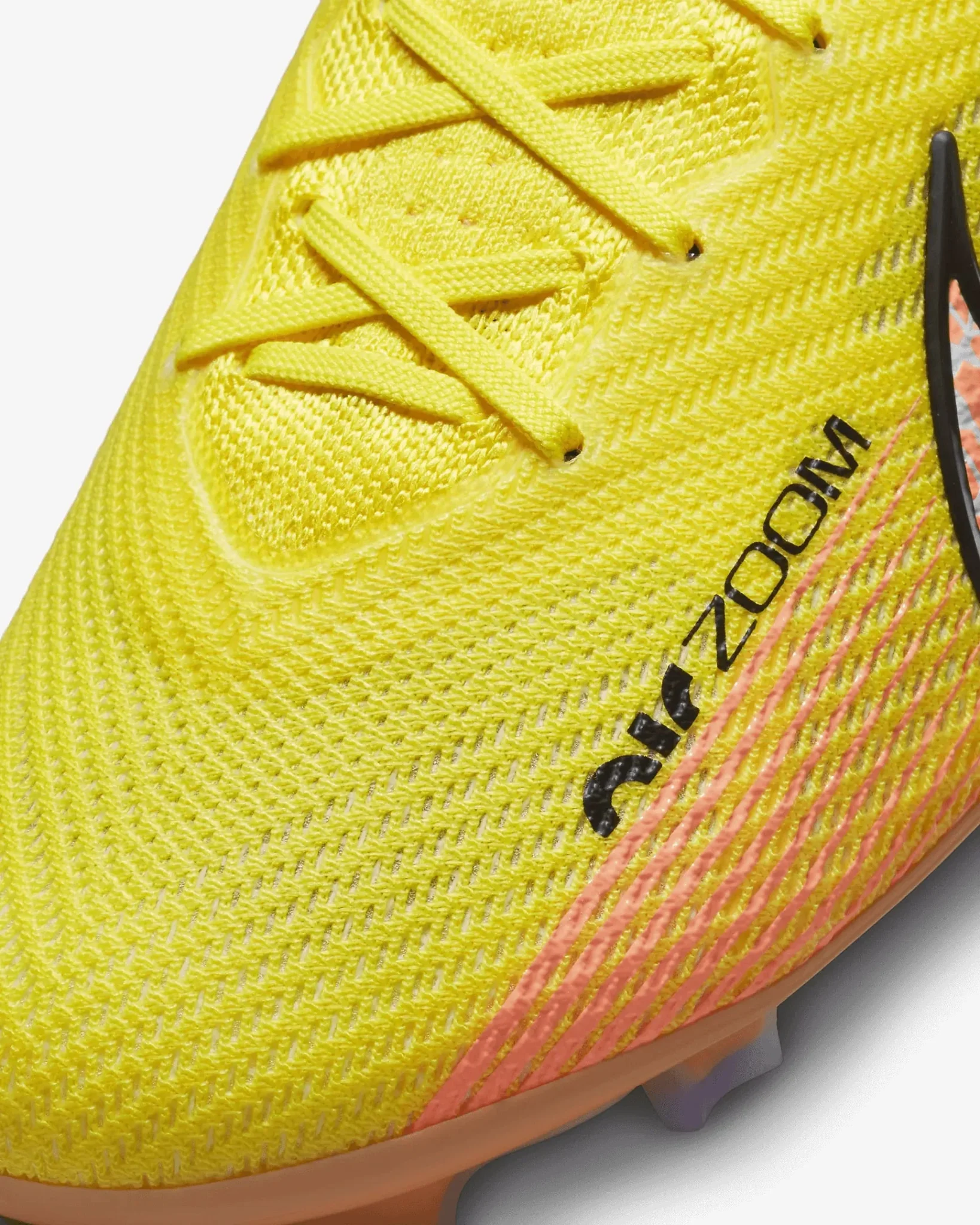 Nike Zoom Vapor 15 Elite FG - Yellow Strike-Sunset Glow - Image 8