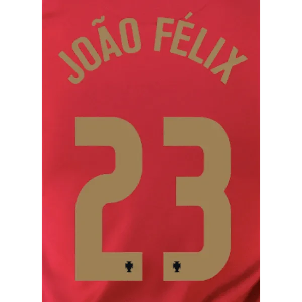 Portugal 2020/21 Home Joao Felix #23 Jersey Name Set
