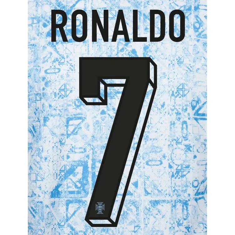 Portugal 2024/25 Away Ronaldo #7 Jersey Name Set