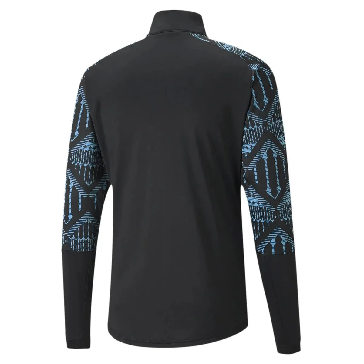 Puma 2020-21 Manchester City Stadium Jacket - Black-Blue - Image 2