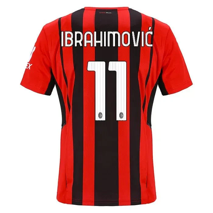 Puma 2021-22 AC Milan Youth Home Jersey - Red-Black - Image 3