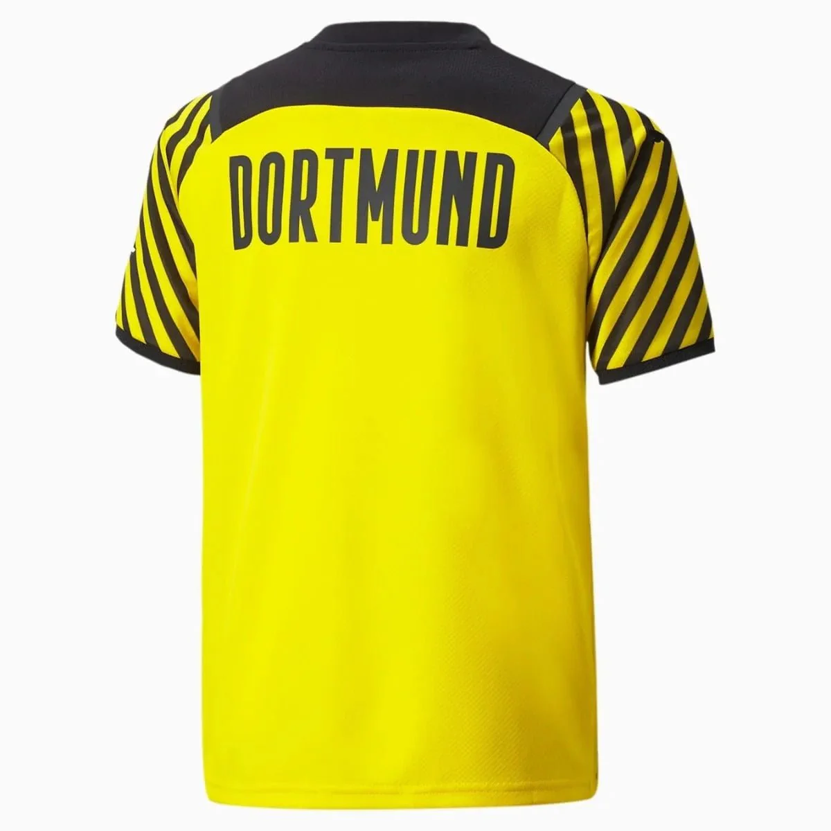 Puma 2021-22 Borussia Dortmund Youth Home Jersey - Yellow-Black - Image 2