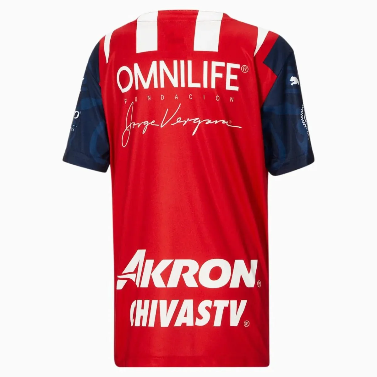 Puma 2021-22 Chivas Youth Home Jersey - Red-White - Image 2