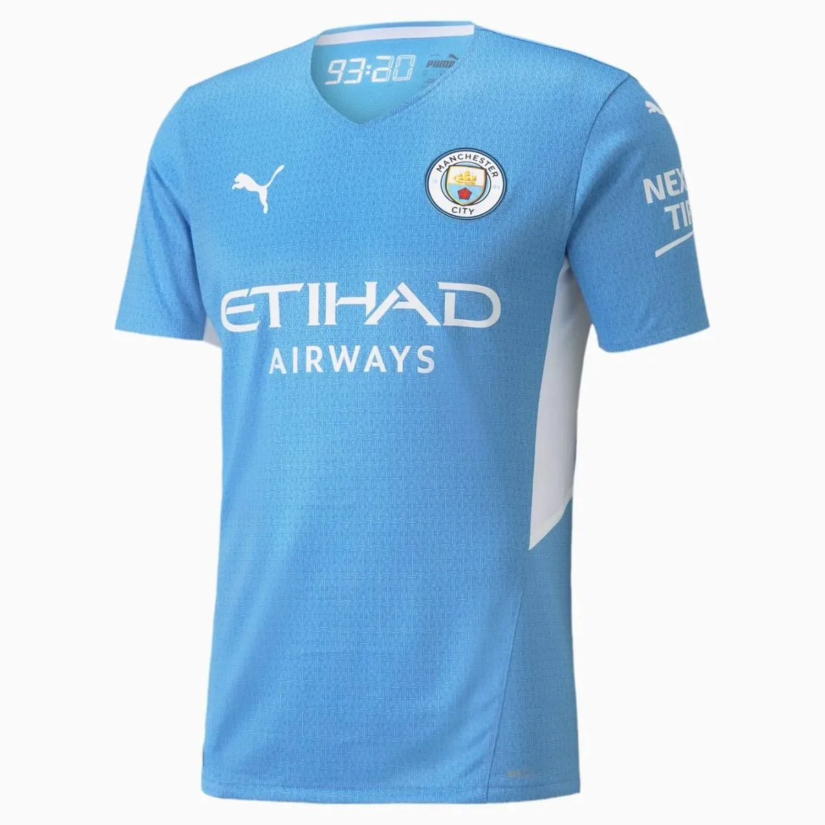 Puma 2021-22 Manchester City Authentic Home Jersey - Light Blue