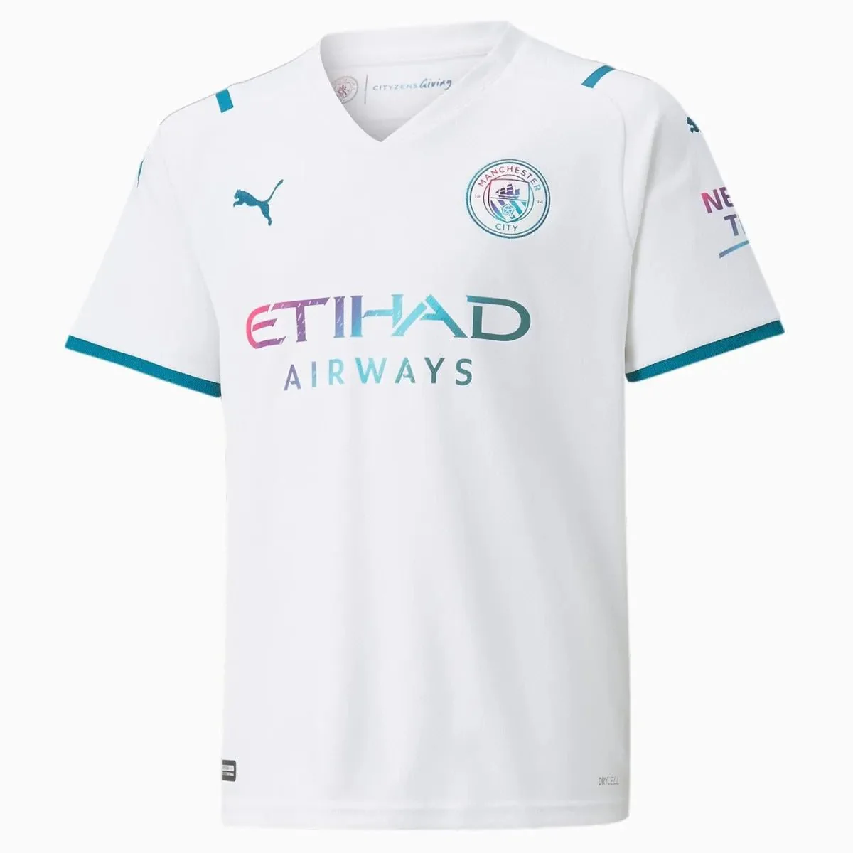 Puma 2021-22 Manchester City Youth Away Jersey - White