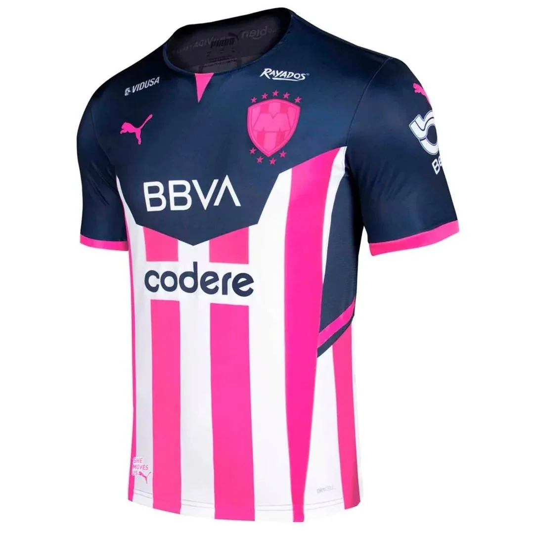 Puma 2021-22 Monterrey Breast Cancer Awareness jersey - Navy-Pink-White