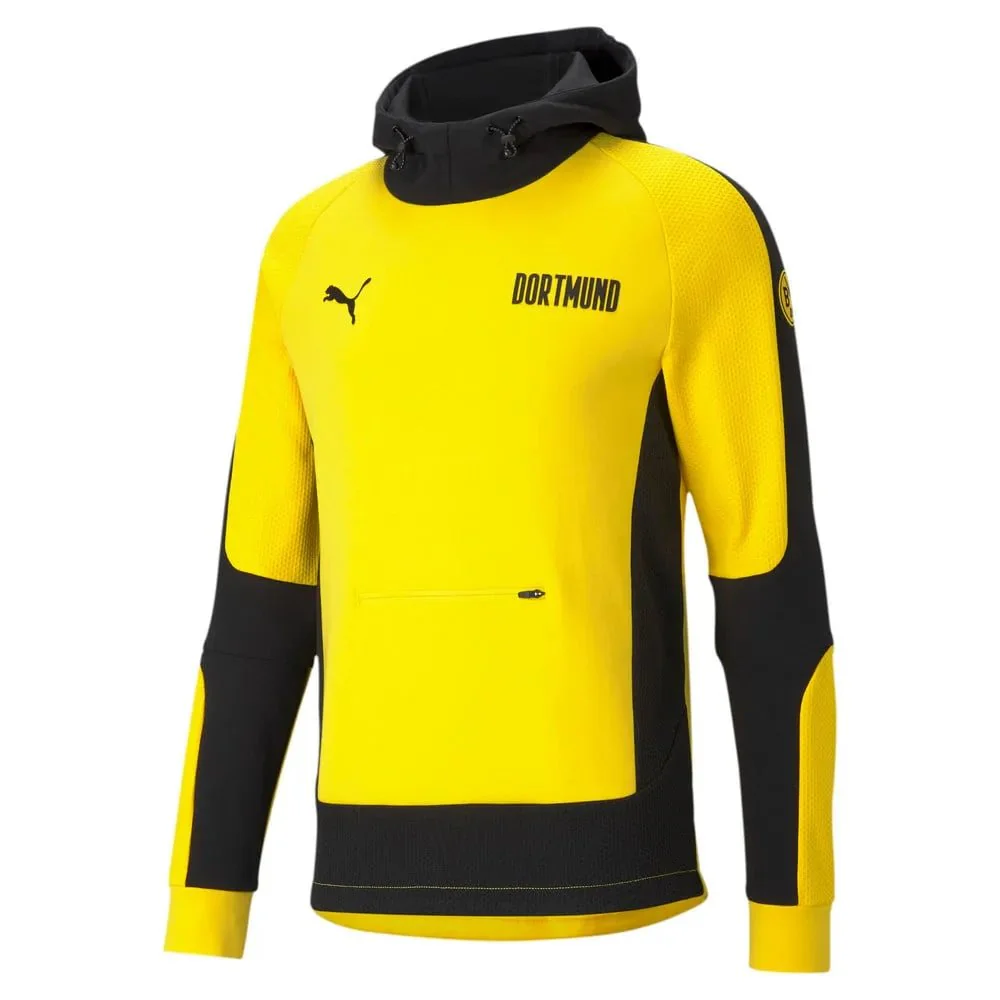 Puma 2021 Borussia Dortmund Evostripe Hoody - Yellow-Black