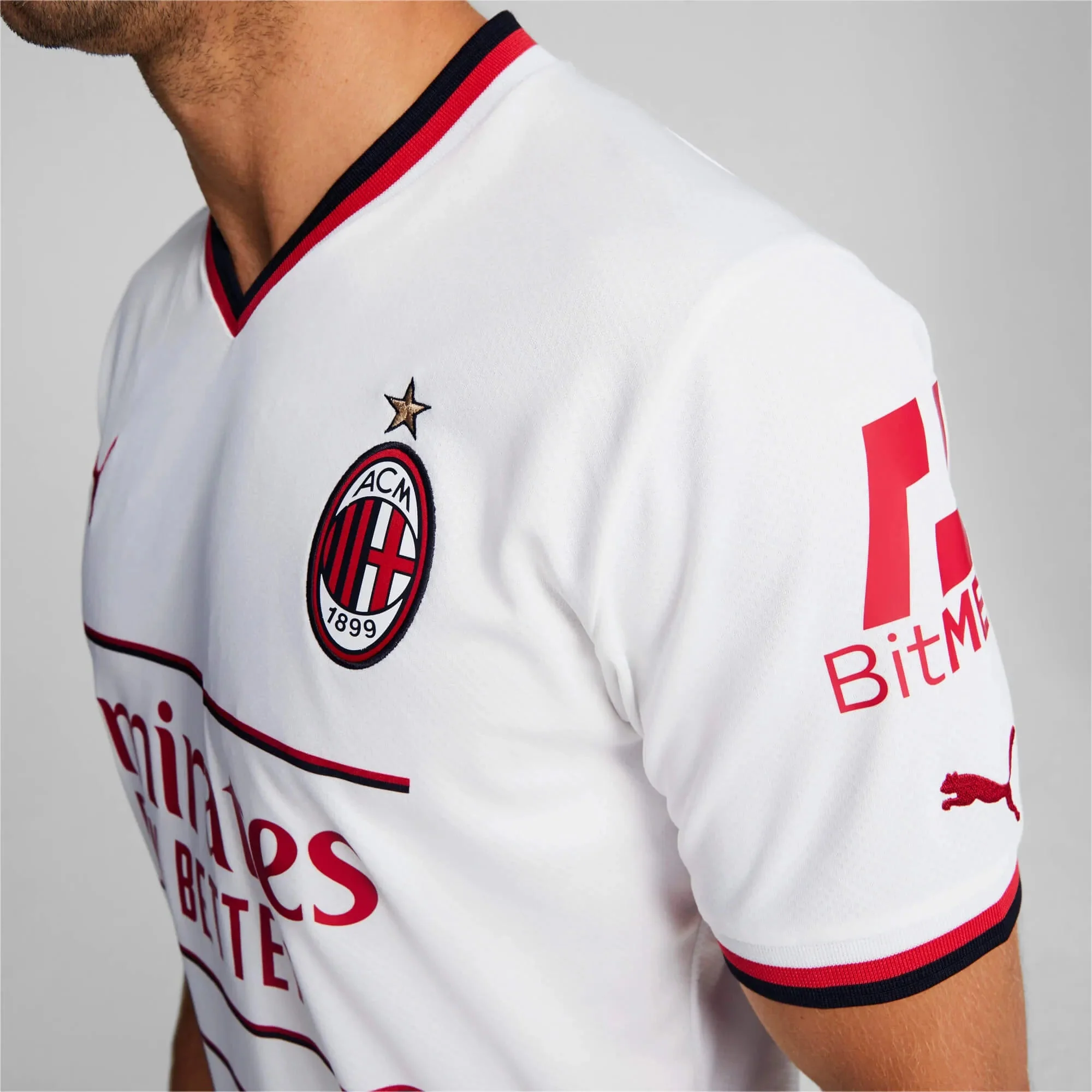 Puma 2022-23 AC Milan Away Jersey - White - Image 6