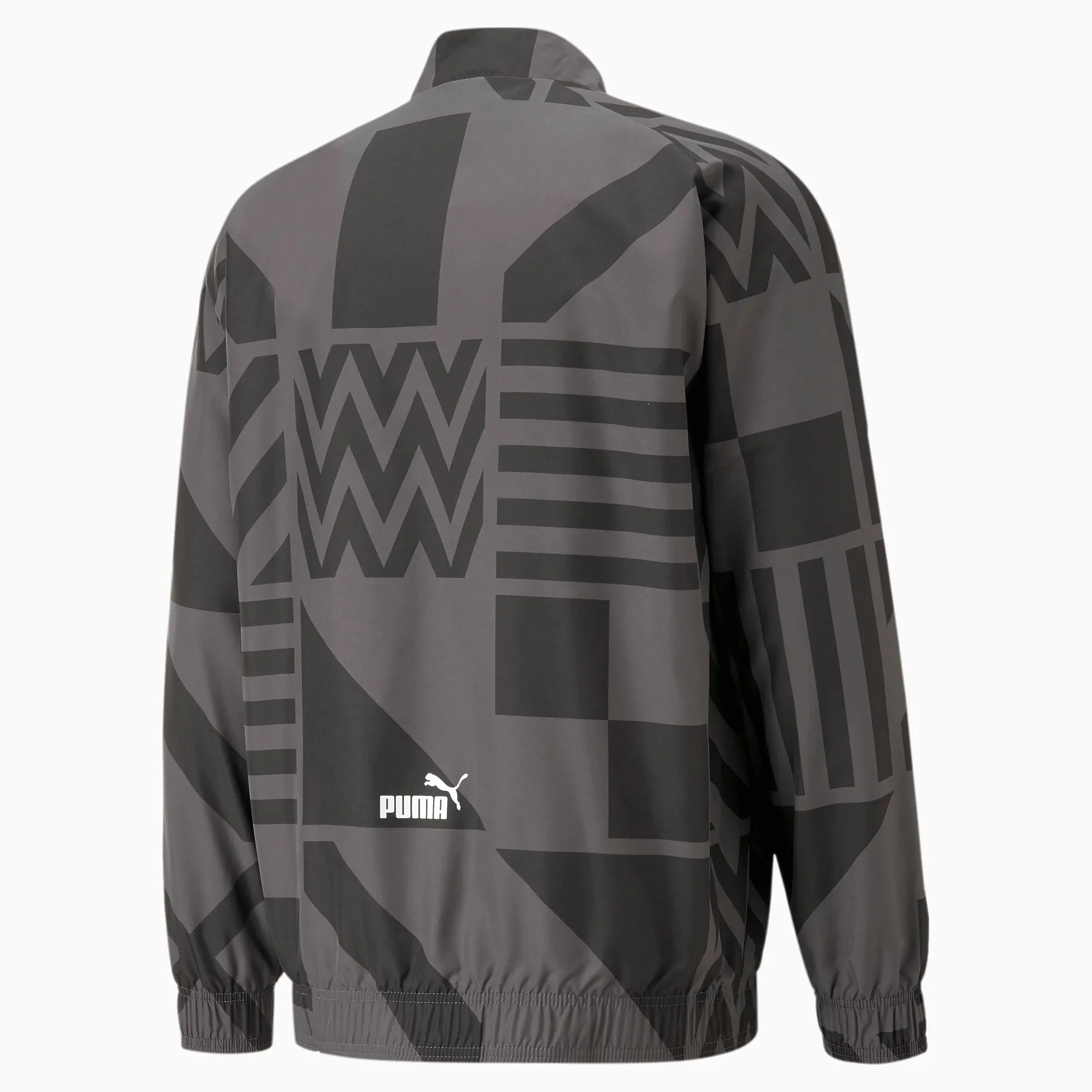 Puma 2022-23 AC Milan Pre-Match Jacket - Puma Black-Asphalt - Image 2