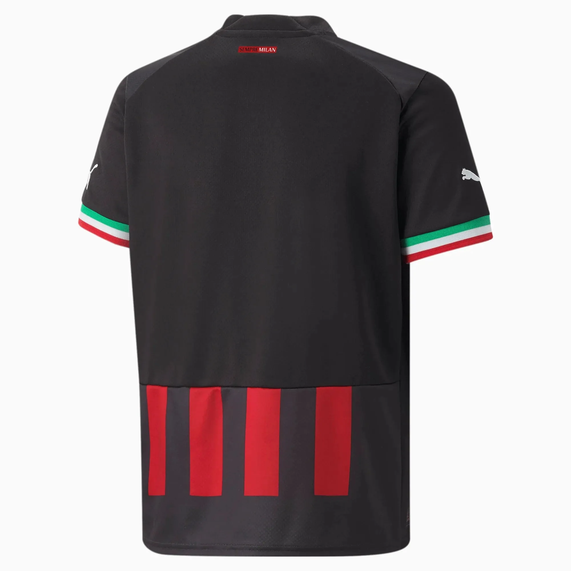 Puma 2022-23 AC Milan Youth Home Jersey - Red-Black - Image 2