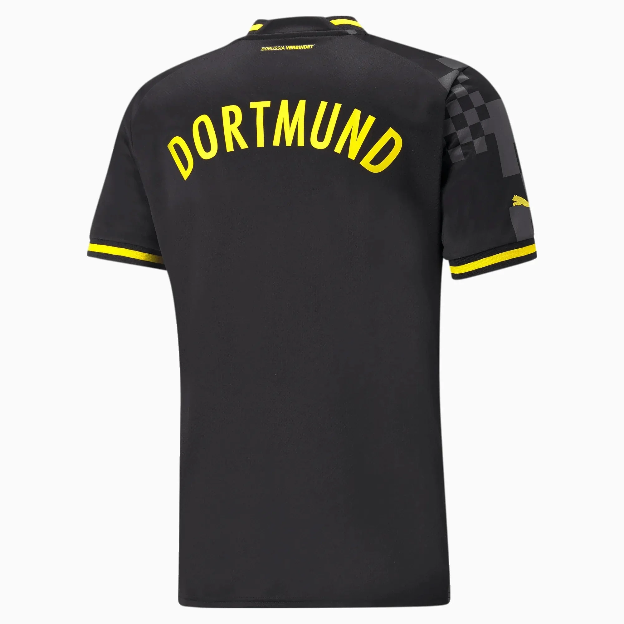 Puma 2022-23 Borussia Dortmund Away Jersey - Black-Asphalt - Image 2