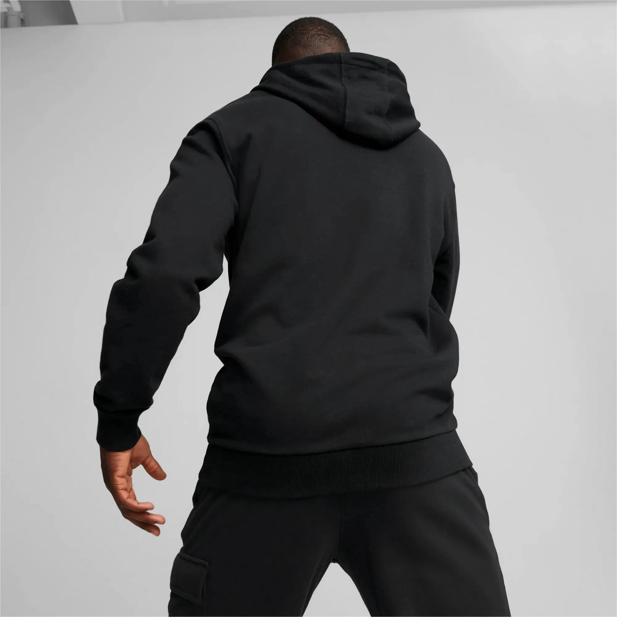 Puma 2022-23 Borussia Dortmund FtblCulture Hoody - Puma Black-Asphalt - Image 4