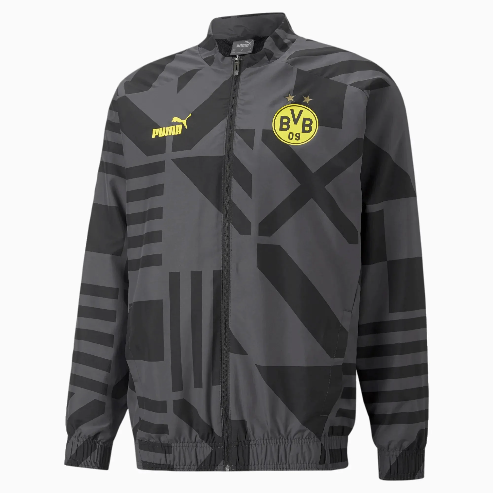Puma 2022-23 Borussia Dortmund Prematch Jacket Black-Yellow