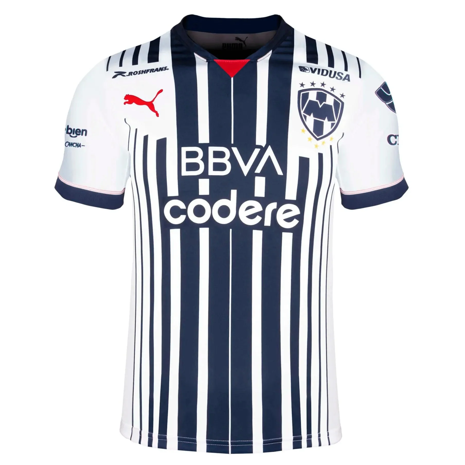 Puma 2022-23 Home Monterrey Jersey Navy-White - Image 2
