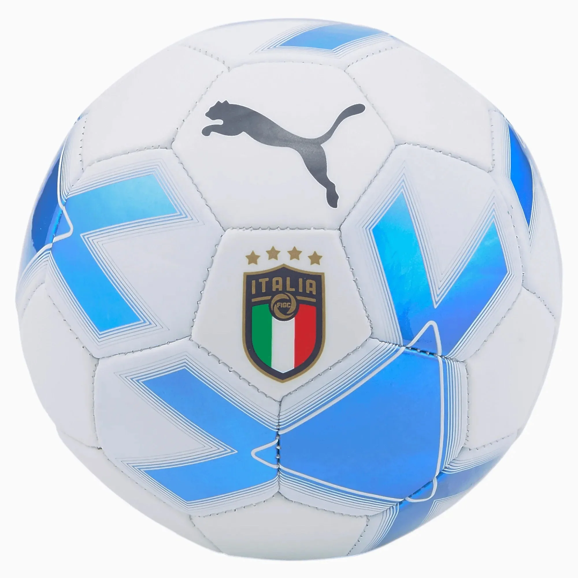 Puma 2022-23 Italy Cage Mini Ball - Puma White-Ignite Blue
