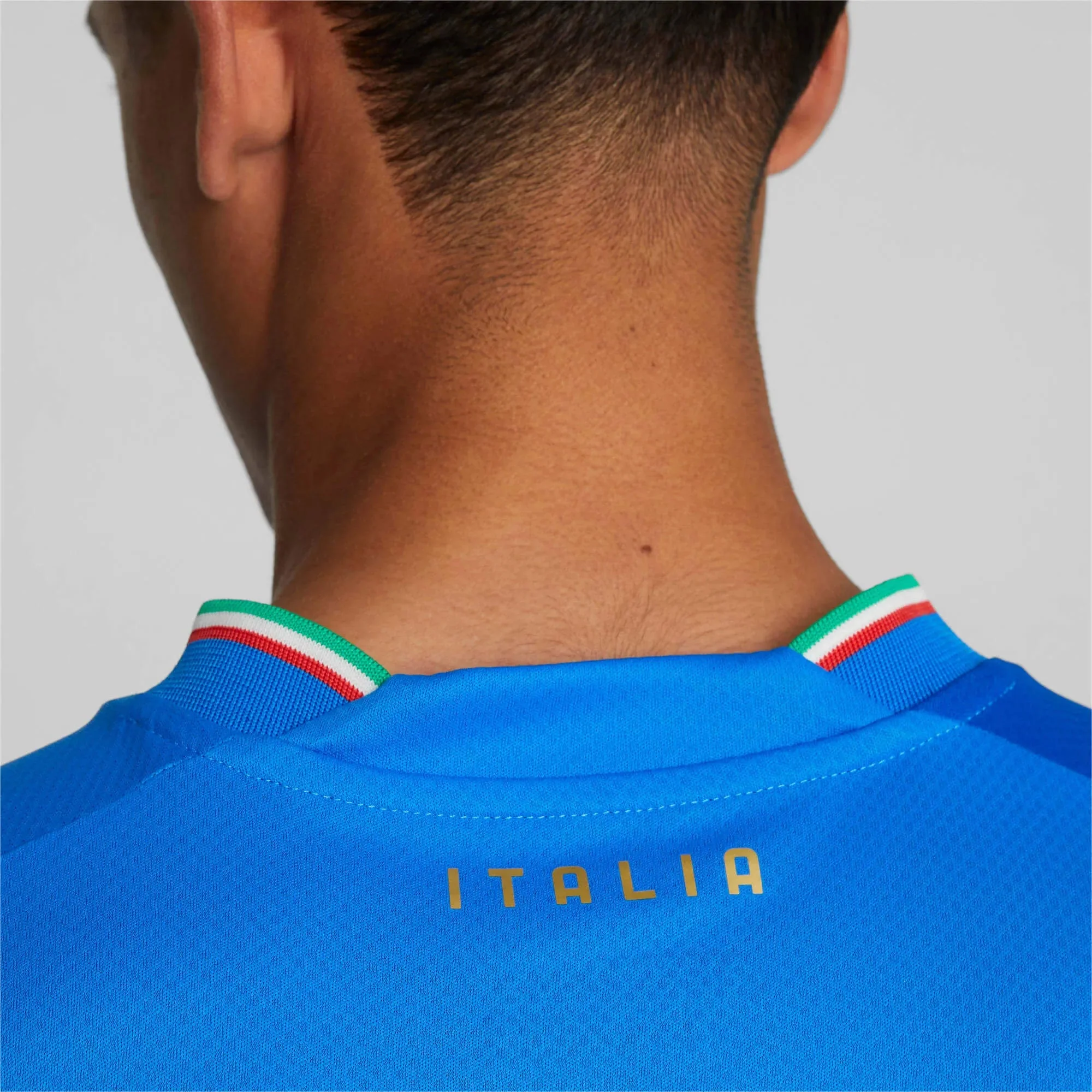 Puma 2022-23 Italy Home Jersey Ignite Blue-Ultra Blue - Image 6