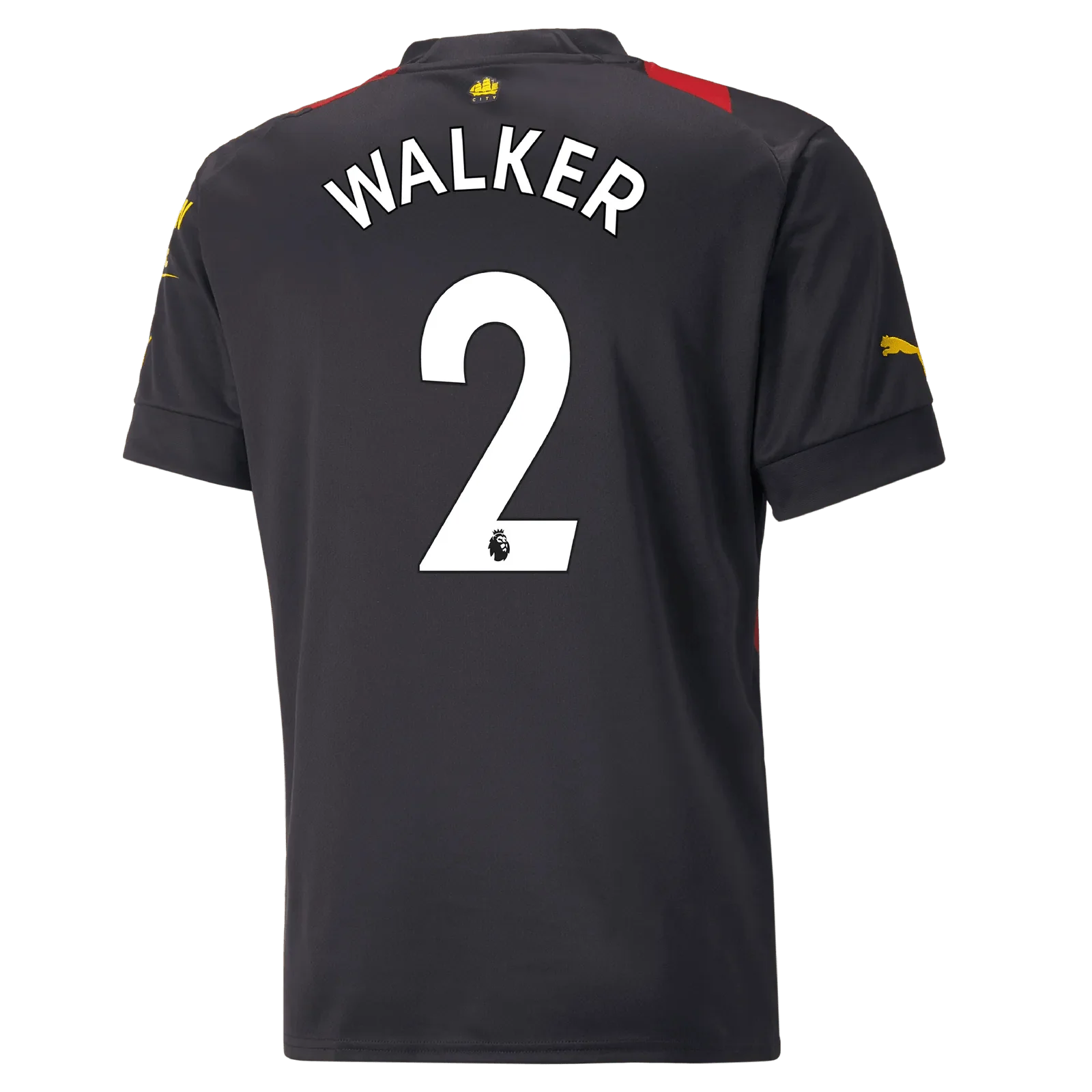 Puma 2022-23 Manchester City Away Jersey - Black-Red - Image 5