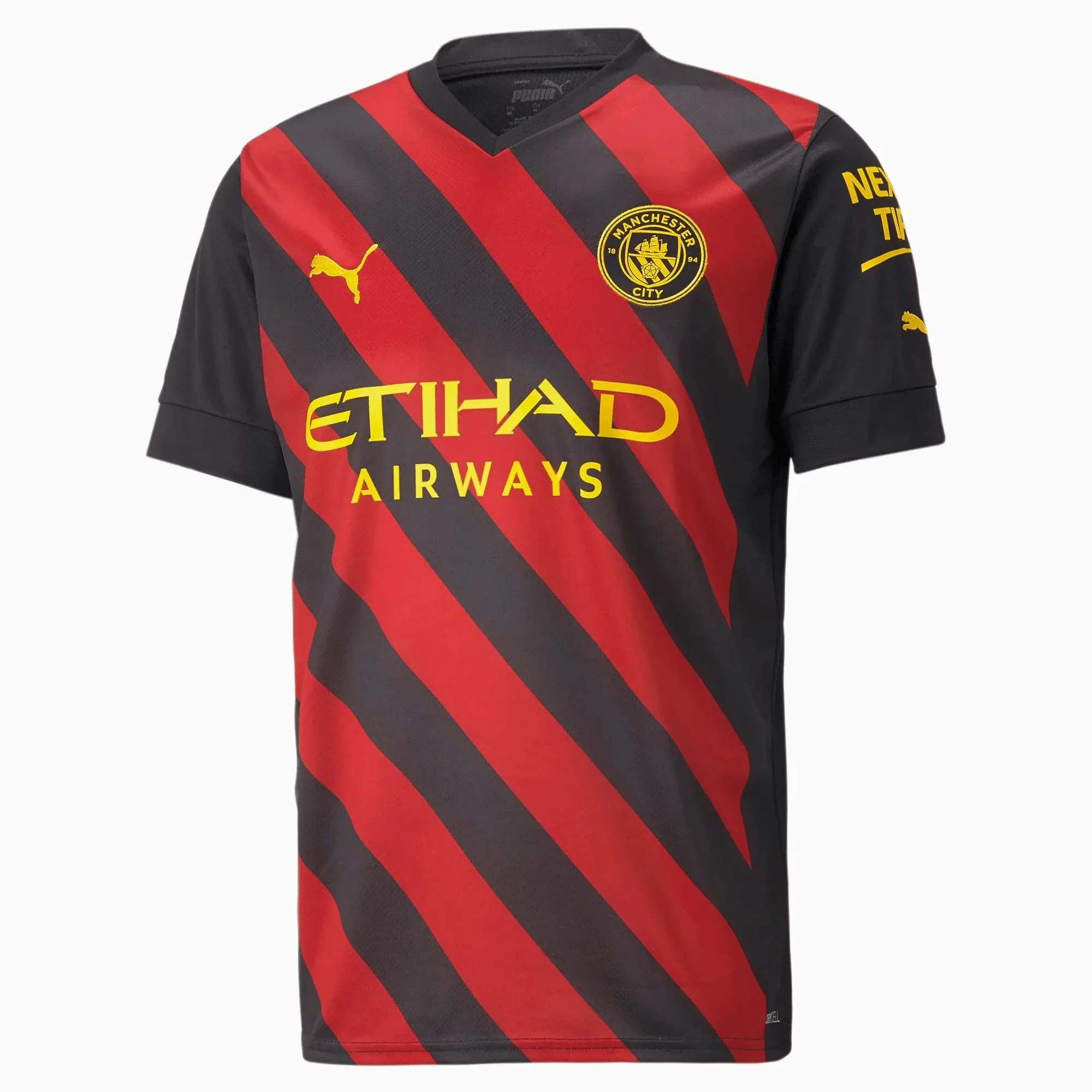 Puma 2022-23 Manchester City Away Jersey - Black-Red - Image 7
