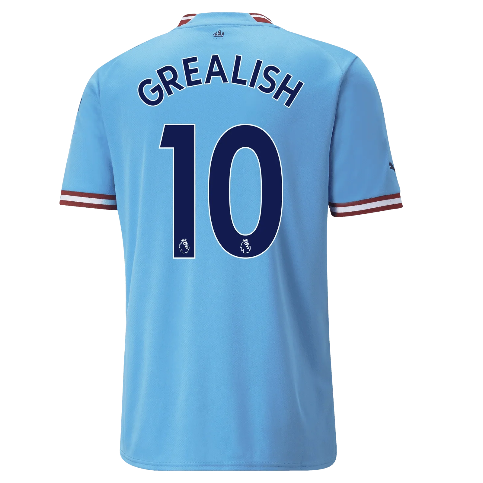 Puma 2022-23 Manchester City Home Jersey - Light Blue-Intense Red - Image 2