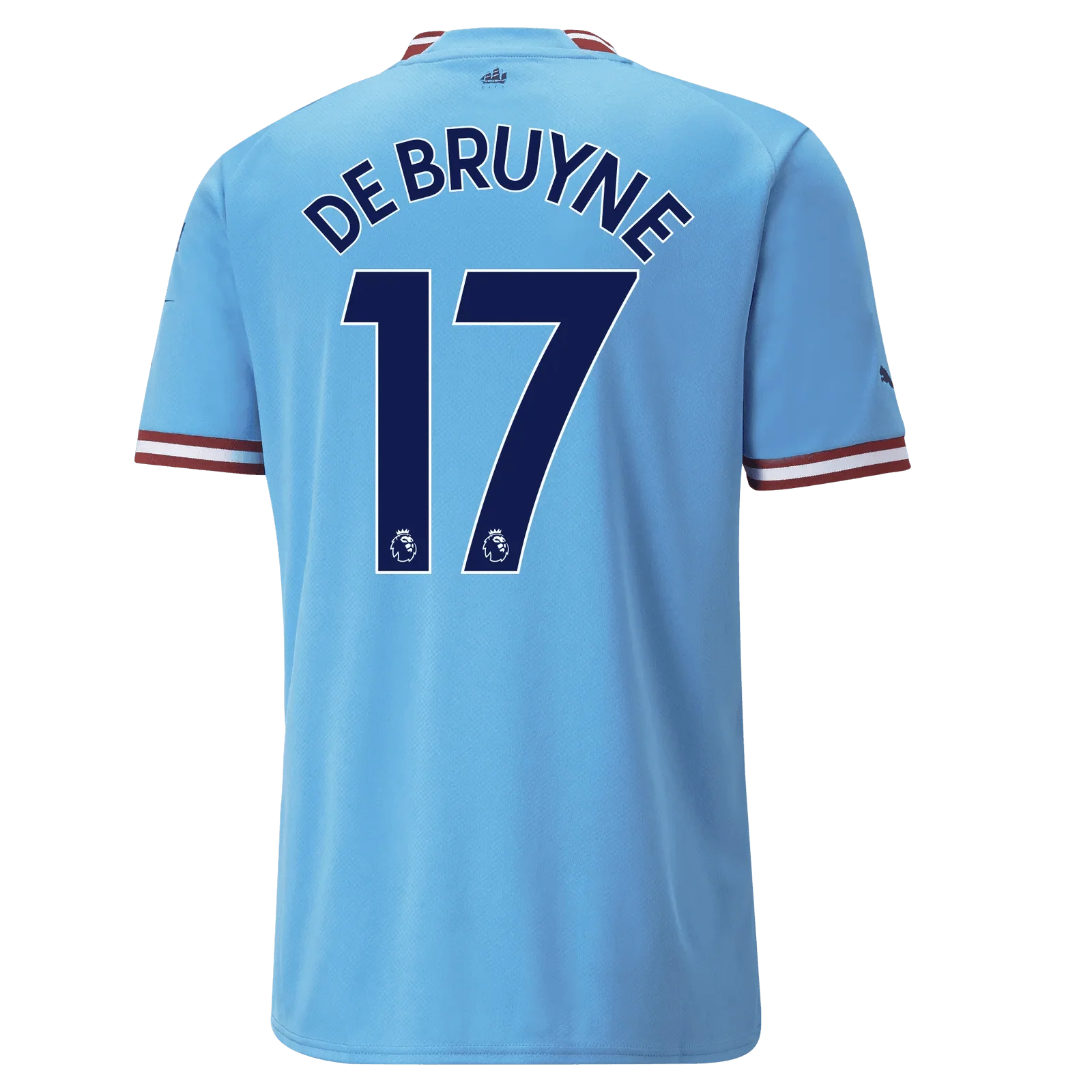 Puma 2022-23 Manchester City Home Jersey - Light Blue-Intense Red - Image 3