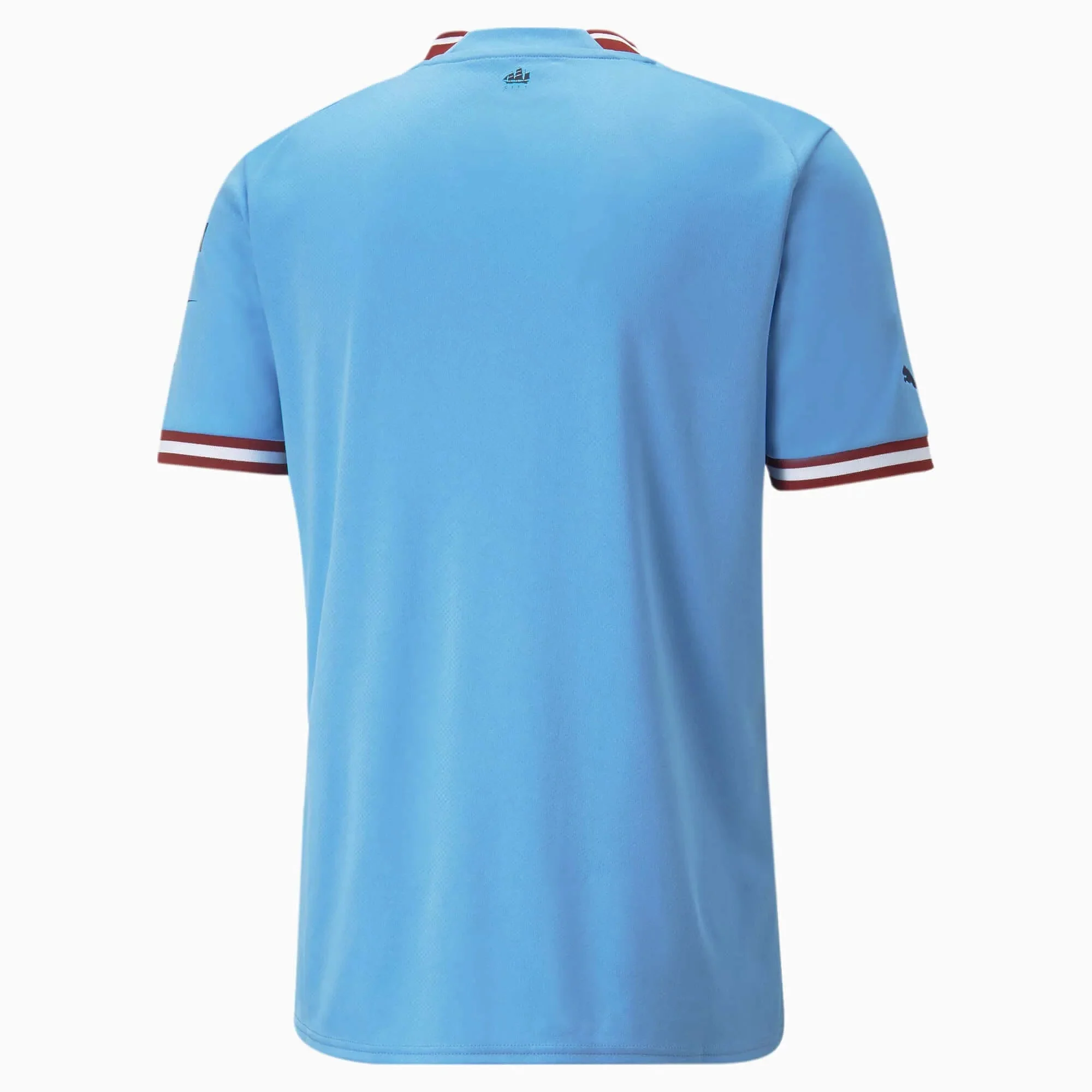Puma 2022-23 Manchester City Home Jersey - Light Blue-Intense Red - Image 5