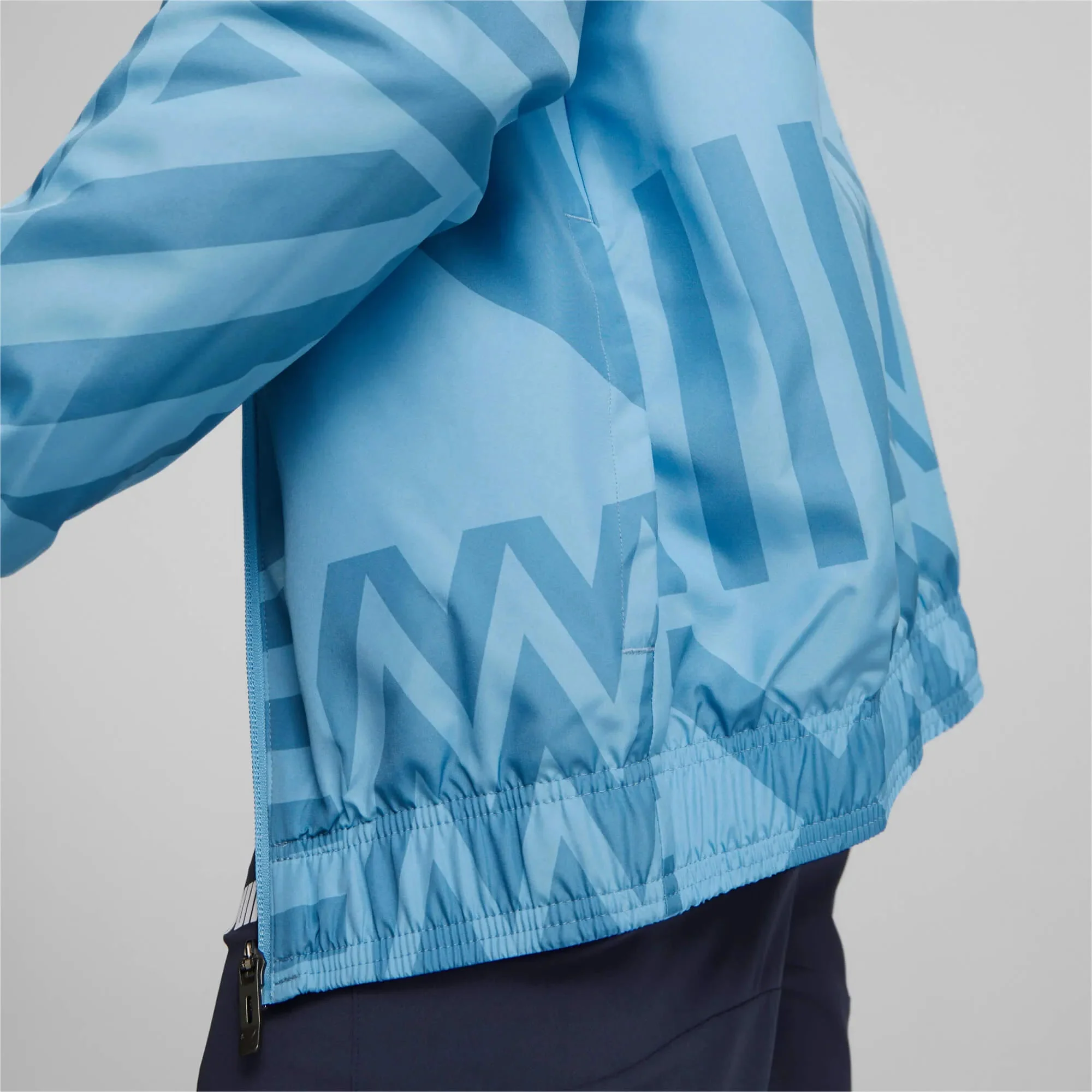 Puma 2022-23 Manchester City Pre-Match Jacket - Light Blue - Image 6