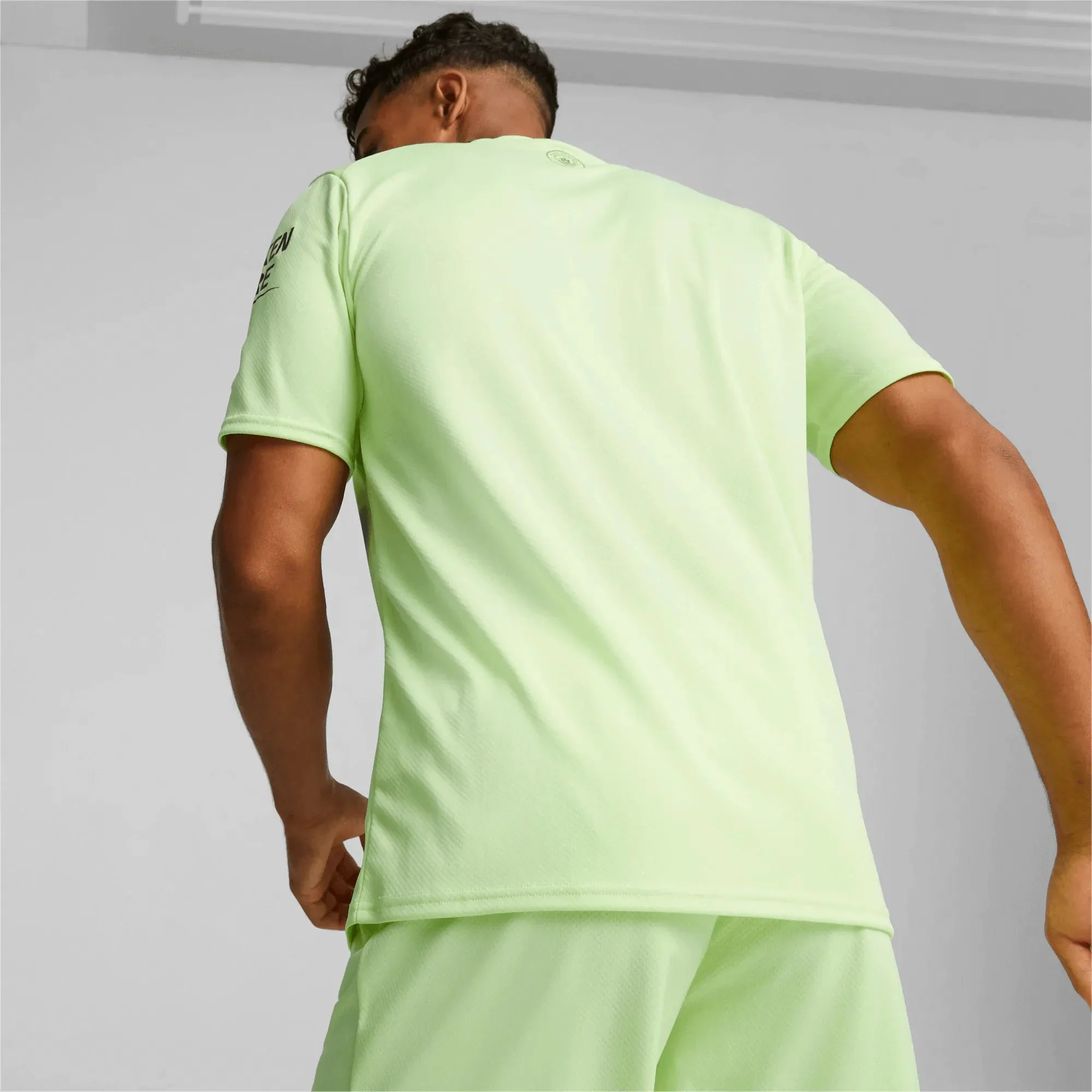 Puma 2022-23 Manchester City Third Jersey - Fizzy Light-Parisian Night - Image 10