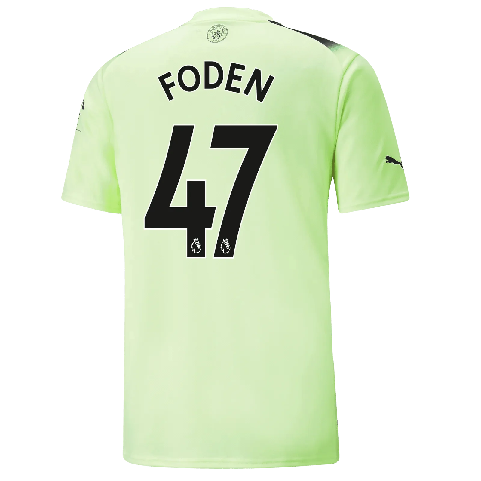Puma 2022-23 Manchester City Third Jersey - Fizzy Light-Parisian Night - Image 3